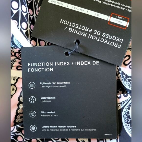 Moose Knuckles Canada Weather Resistant Patterned Hooded Jacket For Girls, Small - Picture 5 of 7